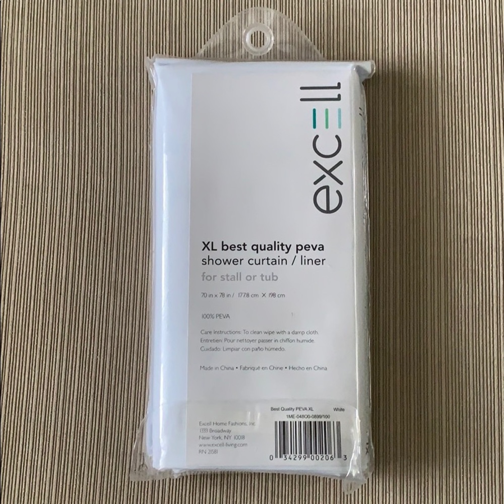 XL shower curtain / liner 70” x 78”